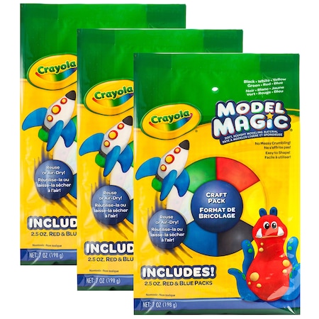 Crayola Model Magic Craft Pack, 6 Colors, PK3 232407